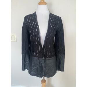 Sachin + Babi for Ankasa Blazer Leather Eyelet Black Size 6